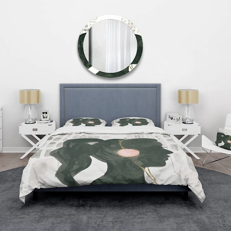 Designart 'Glam Pink Ladies III' Teenage Bedding Set