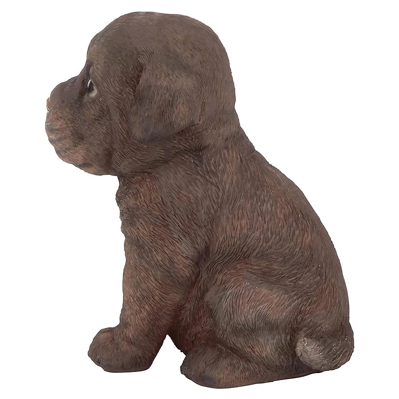 Design Toscano 6" Chocolate Lab Puppy Partner Collectible Dog Statue