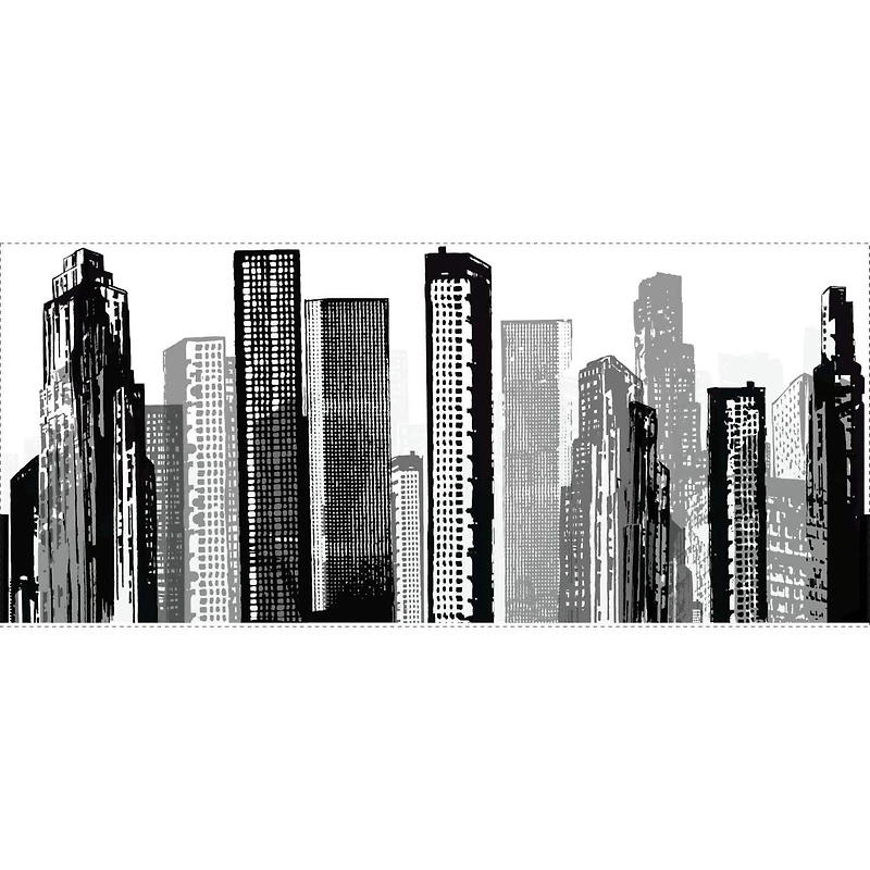RoomMates Cityscape Peel & Stick Giant Wall Decal