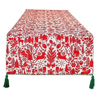 DII® 72" Christmas Woods Embellished Table Runner