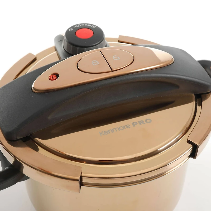 Kenmore® Bloomfield 6qt. Rose Gold Aluminum Pressure Cooker