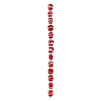 Red Lampwork Glass Stripe Beads by Bead Landing™