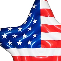 Swimline 6ft. Inflatable American Flag Star Island Pool Float