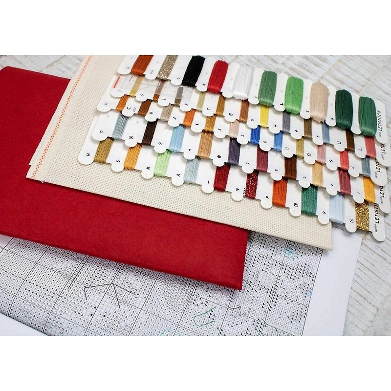 Letistitch Cozy Christmas Stocking Counted Cross Stitch Kit
