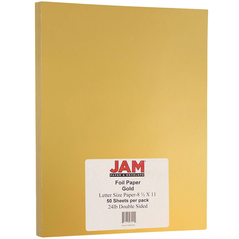 JAM Paper 2-Sided Foil 8.5" x 11" 24lb. Paper