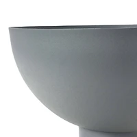 Hello Honey® 12" Gray Decorative Metal Footed Bowl