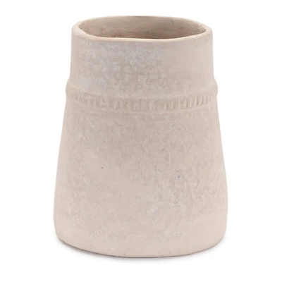 6.75" Recycled Paper Chalk Vase