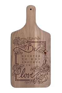 Be Devoted 8" x 17" Walnut Paddle Cutting Board