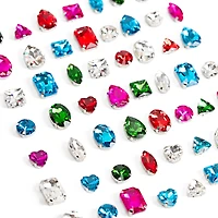 CousinDIY Silver Rainbow Glass Sew-On Rhinestones, 56ct.