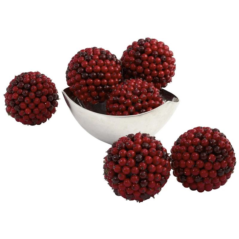 5" Red Berry Ball Set