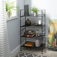Organize It All 4 Tier Espresso Freestanding Shelf