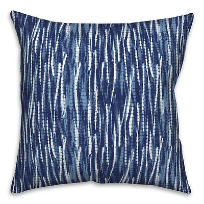 Indigo Reeds Throw Pillow