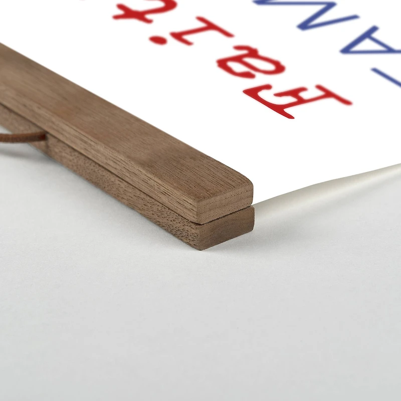 Faith Family Freedom Teak Hanging Canvas