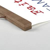 Faith Family Freedom Teak Hanging Canvas