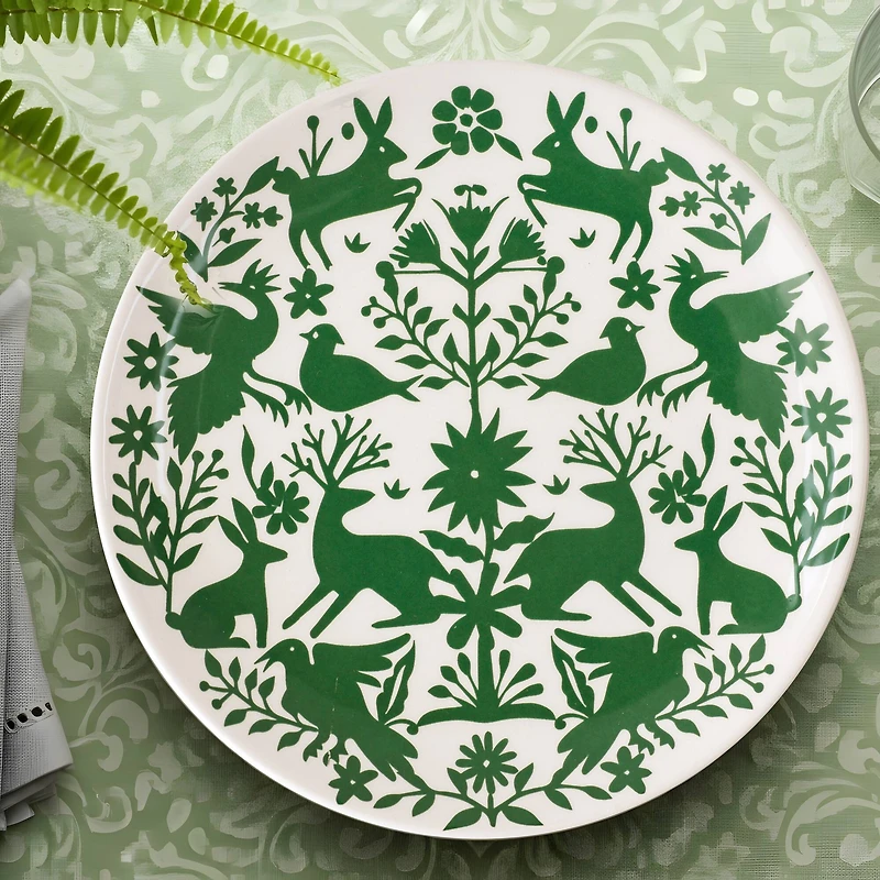 7" Green Ceramic Plate by Ashland®