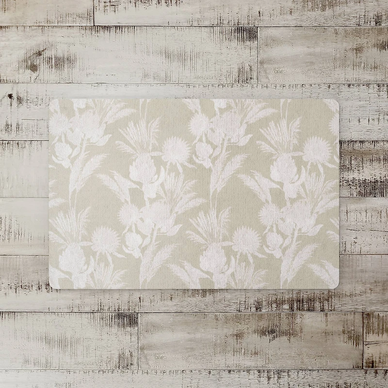 Tonal Protea Blooms Floor Mat