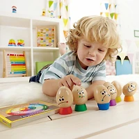 Hape Eggspressions Wooden Learning Toy & Illustrative Book Set