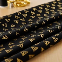 Camelot® Fabrics Harry Potter™ Metallic Gold Deathly Hallows™ Cotton Fabric