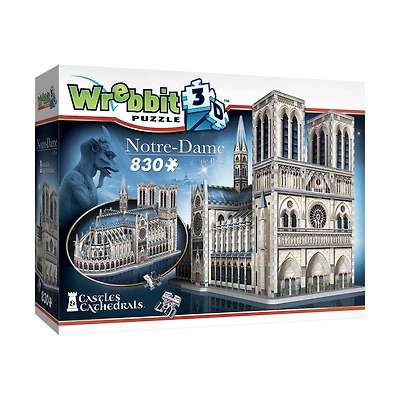 Castles & Cathedrals - Notre-Dame de Paris 3D Puzzle: 830 Pcs