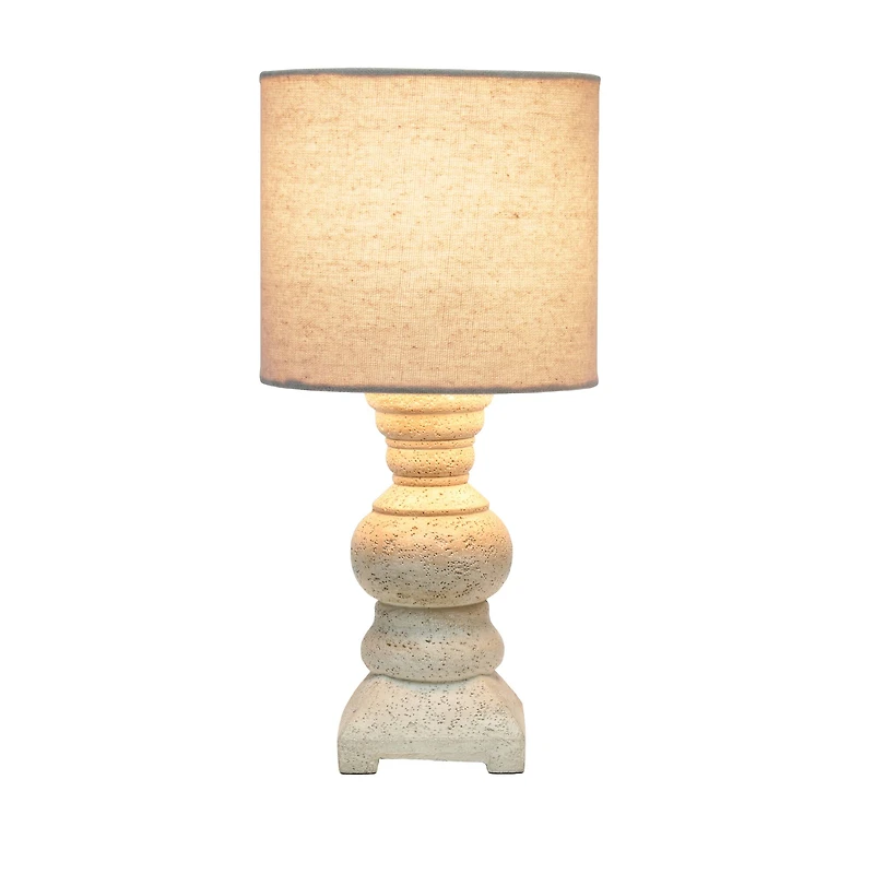 Lalia Home 12.5" Beige Mini Table Lamp