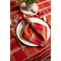 DII® 120" Autumn Spice Plaid Tablecloth