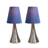 Simple Designs Valencia Mini Touch Table Lamp Set