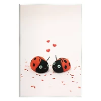 Stupell Industries Ladybugs Valentine's Hearts Wall Plaque Art