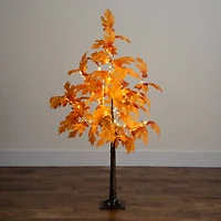 4ft. Pre-Lit Autumn Maple Artificial Fall Tree with 180 Warm White LED Lights