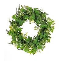 24" Ivy & Fern Spring Wreath