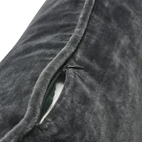 Hello Honey® Charcoal Gray Velvet Pillow Cover