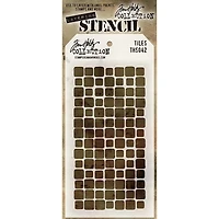 Stampers Anonymous Tim Holtz® Tiles Layering Stencil