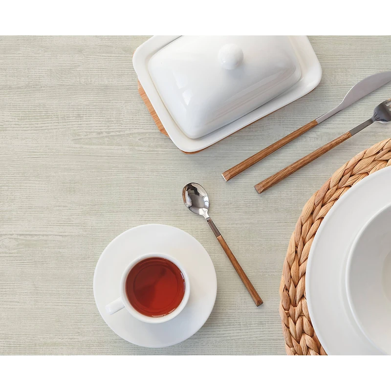 RoomMates Cream Dimensional Natural Wood Peel & Stick Wallpaper