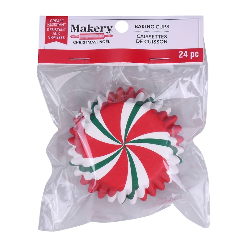 Peppermint Baking Cups by Makery