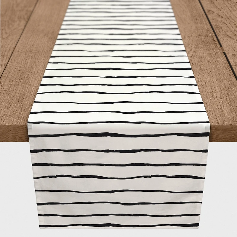 Painted Stripes 16" x 90" Cotton Twill Runner