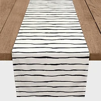 Painted Stripes 16" x 90" Cotton Twill Runner