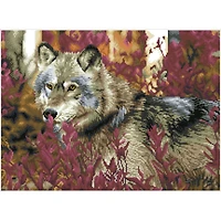 Diamond Dotz® Advanced Autumn Wolf Pre-Framed Diamond Painting Kit