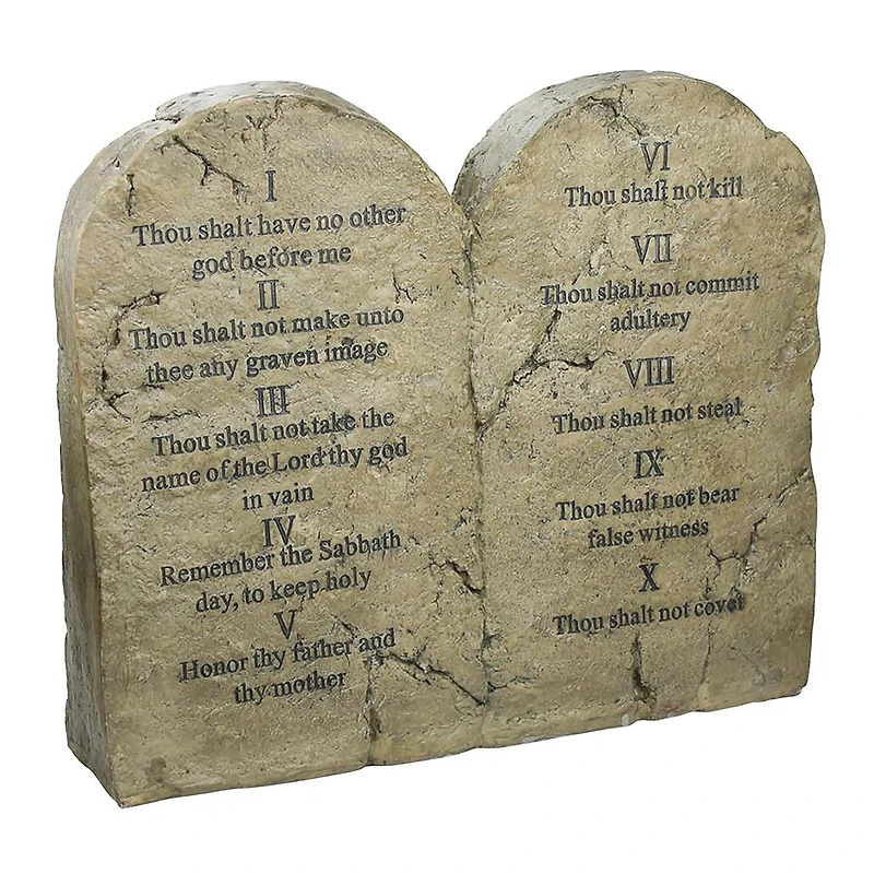 Design Toscano 18" Ten Commandments Sculptural Tablet