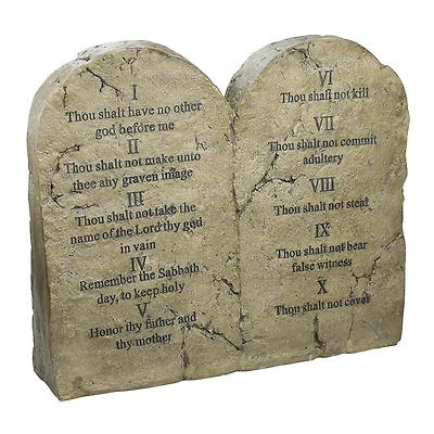 Design Toscano 18" Ten Commandments Sculptural Tablet