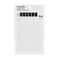 4" x 6" Wild Flowers Print Layering Stencil Set by Recollections™