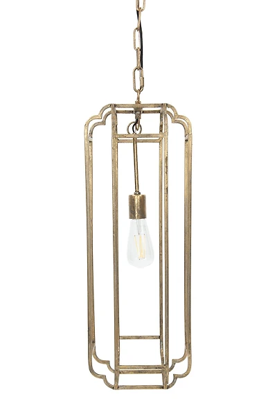 Hello Honey® 25" Hanging Pendant Lamp With Gold Finish