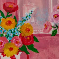 Hello Honey® 17.5" Flower Bamboo Fiber Tray with Handles