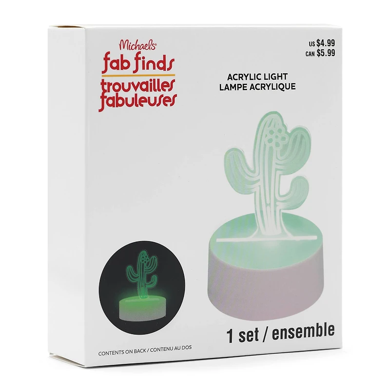 Assorted Western Icon Acrylic USB Light, 1pc. by Fab Finds