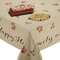 DII® 52" Rustic Leaves Print Tablecloth