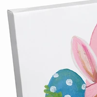 Easter Bunny Gnome 12" x 12" Canvas Wall Art