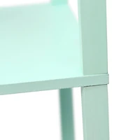 Lalia Home 5ft. Column Shelf Floor Lamp with Linen Shade