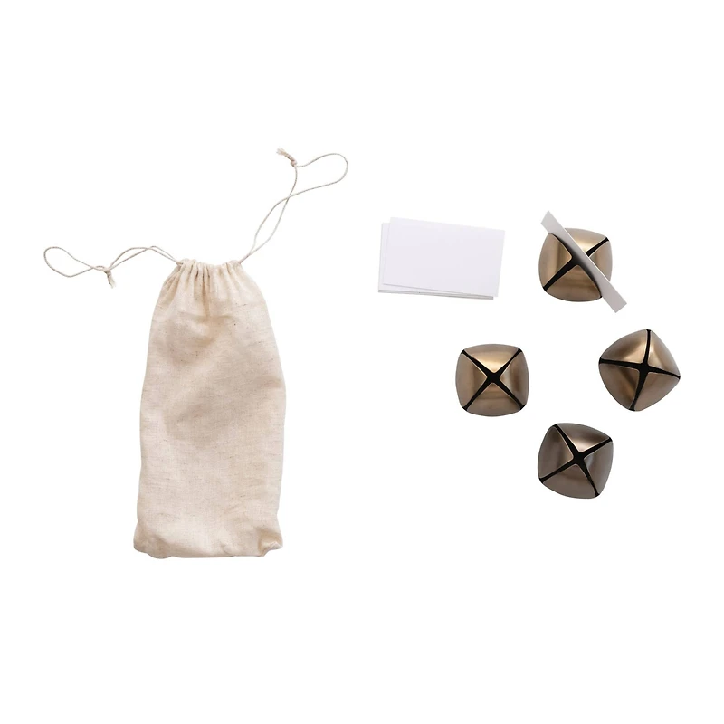 Hello Honey® 2.5" Metal Bell Place Card Holders with Cards Set