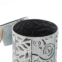 Set of 3 Blue Metal Farmhouse Vase, 9", 11", 13"