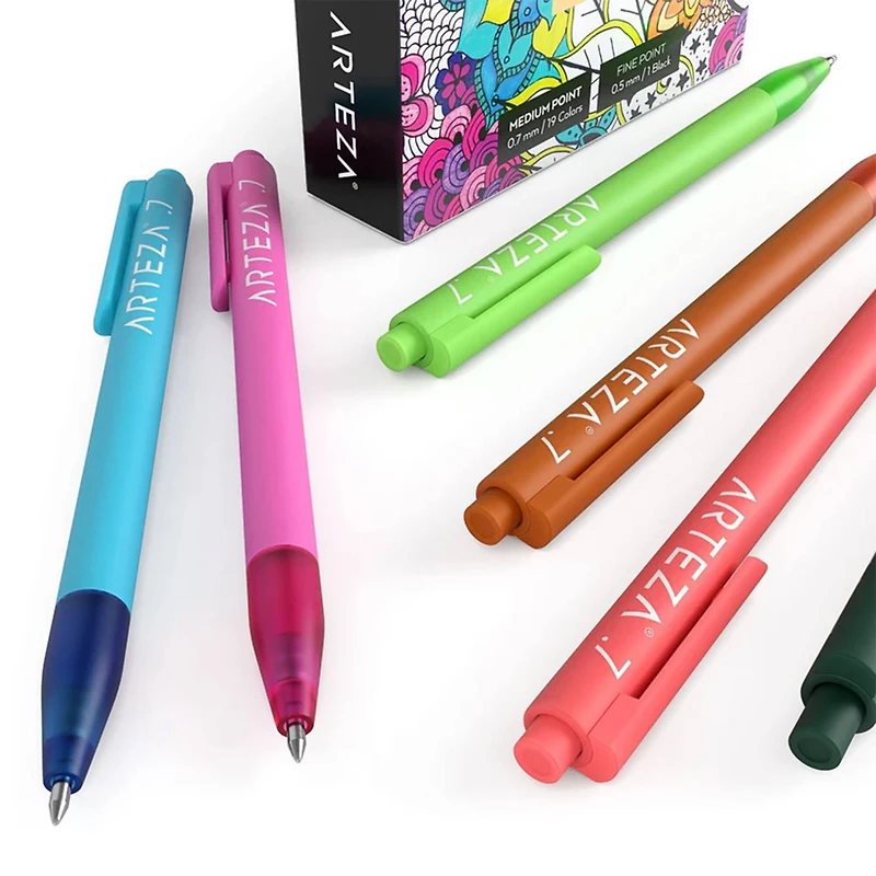 Arteza® Medium & Fine Point Retractable Gel Pen Set