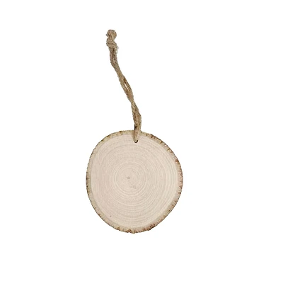 4" Rustic Round DIY Basswood Ornaments, 5ct. by Ashland®