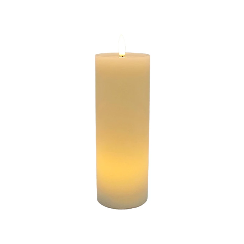 3" x 8" LED Wax Pillar Flickering Candle by Ashland